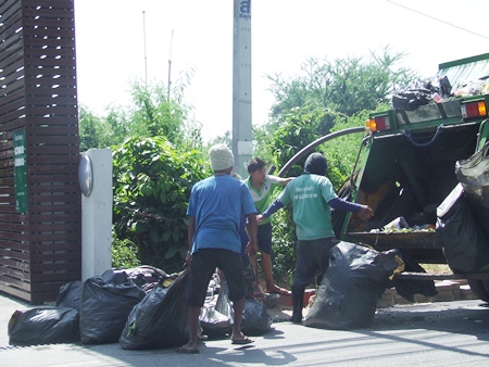 As the city, including Koh Larn, grows, so does the need for bigger and better rubbish removal.